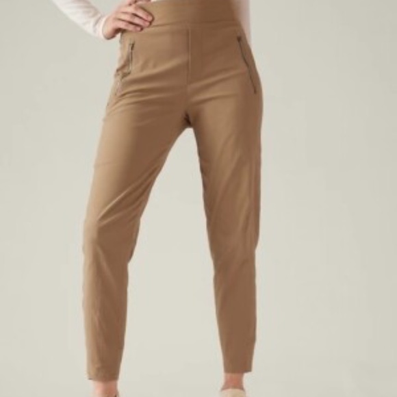 Athleta Trekkie North High Rise Joggers In Big Sur Brown - Picture 1 of 9